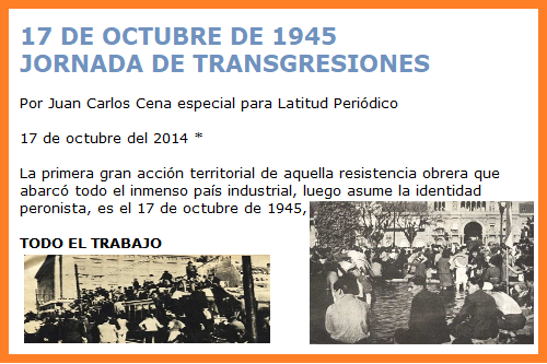 17 DE OCTUBRE JUAN CARLOS CENA